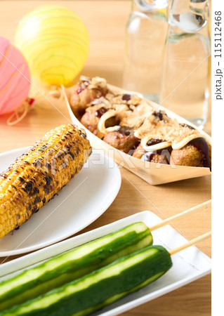 夏祭りの屋台料理 夏祭りの屋台料理 115112468