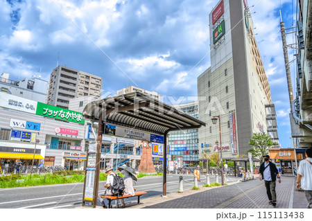千葉県船橋市の都市風景 下総中山駅 千葉県船橋市の都市風景 下総中山駅 115113438