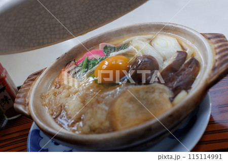 食堂のなべ焼きうどん(青森県六ケ所村) 食堂のなべ焼きうどん(青森県六ケ所村) 115114991