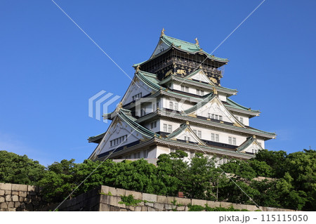 大阪城、春、夏、初夏、秋、タワマンのラウンジから望む新緑の大阪城、大阪城公園、大阪観光、関西観光 大阪城、春、夏、初夏、秋、タワマンのラウンジから望む新緑の大阪城、大阪城公園、大阪観光、関西観光 115115050