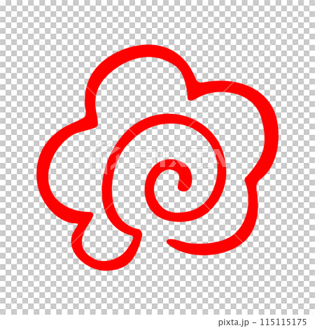 手書きの赤い花丸マーク 手書きの赤い花丸マーク 115115175
