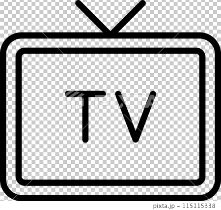 テレビのアイコン テレビのアイコン 115115338