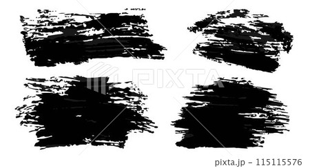 Vector set of grunge watercolor broad strokes Vector set of grunge watercolor broad strokes 115115576