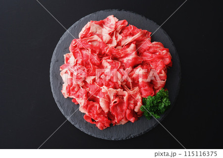 アンガスビーフ　かたロース　切り落し 115116375