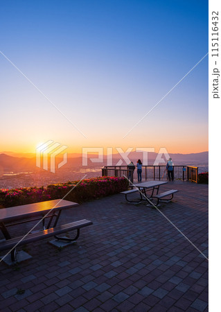 西蔵王公園展望広場・夕景 115116432