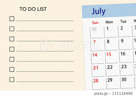 7月のTO DO LIST 115116490