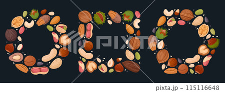 Nuts frames. Cartoon walnut, almond, pistachio and hazelnut frames of circle heart and square shapes flat vector illustration set. Tasty nuts snacks frames Nuts frames. Cartoon walnut, almond, pistachio and hazelnut frames of circle heart and square shapes flat vector illustration set. Tasty nuts snacks frames 115116648