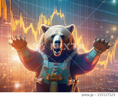 株式チャート　ベア相場 115117123