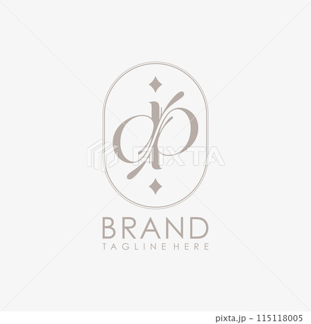 Unique letter DP logo company and icon business 115118005