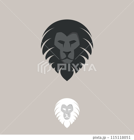 Simple lion logo design template Simple lion logo design template 115118051
