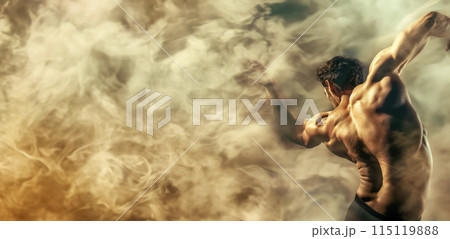 The strength and grace of athletes embodying the spirit of the ancient Greek gods as they compete in Summer Olympic sports. idea for banner The strength and grace of athletes embodying the spirit of the ancient Greek gods as they compete in Summer Olympic sports. idea for banner 115119888