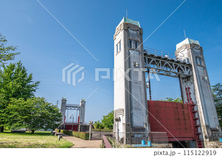 京都伏見の名所　三栖閘門　京都市伏見区 115122919
