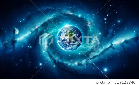 星雲の中心に地球 115125840