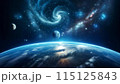 地球から見た太陽系 115125843