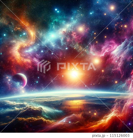 宇宙に漂う怪しい星雲 115126003
