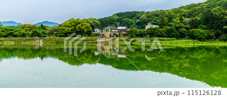 新緑の諏訪の池 パノラマ 【長崎県雲仙市】 新緑の諏訪の池 パノラマ 【長崎県雲仙市】 115126128