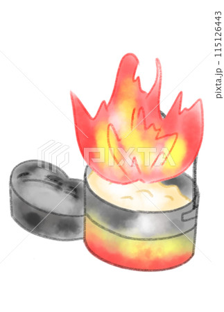 飯盒炊飯中の火災 115126443