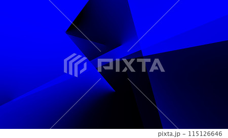 背景　4k　サイバースペース　BLACK　BLUE　青　ブラック　ブルー　バーチャル背景　仮想 115126646