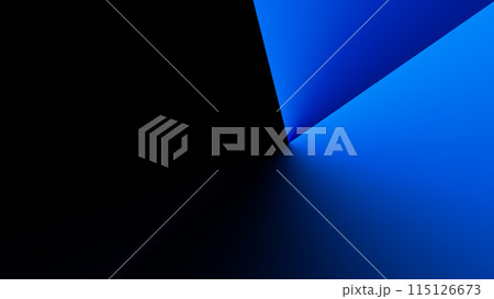 背景　4k　サイバースペース　BLACK　BLUE　青　ブラック　ブルー　バーチャル背景　仮想 115126673