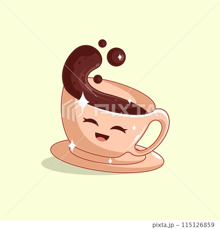 Delicious coffee drink icon vector illustration design 115126859