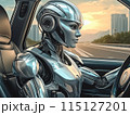 運転する人型AIロボット 115127201