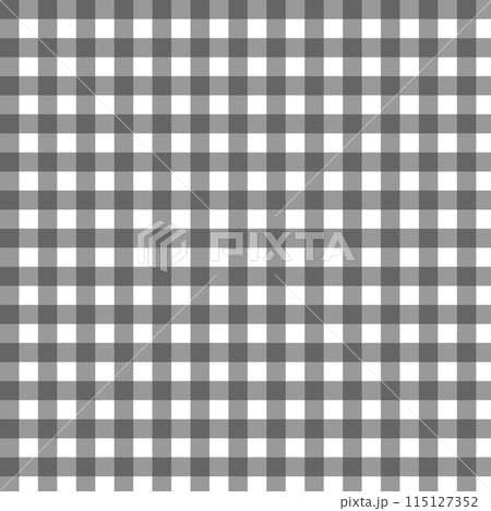 モノクロのギンガムチェック柄 115127352