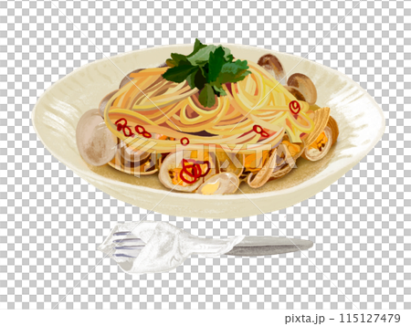 Vongole Bianco (with fork) 115127479