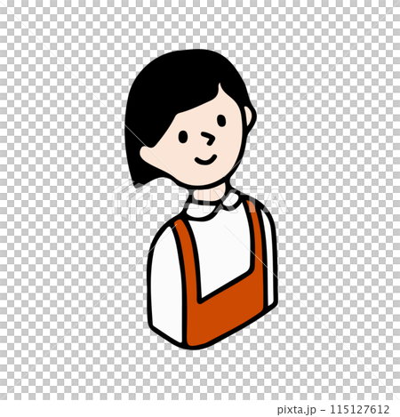 Kids illustration icon Smiling children Isometric illustration 115127612