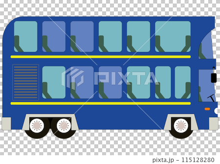 "Double-decker bus" blue "Double-decker bus" blue 115128280