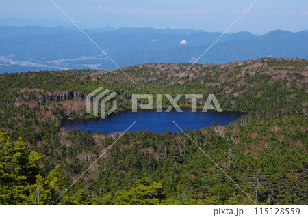長野県小海町にある高見石から見る白駒池の風景 長野県小海町にある高見石から見る白駒池の風景 115128559