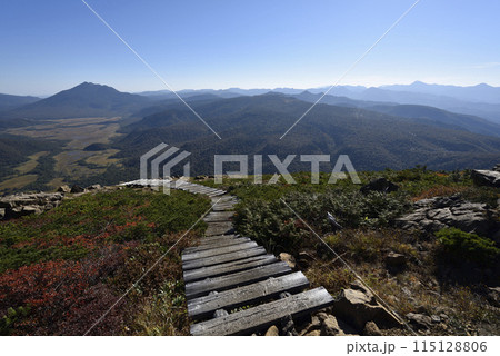 至仏山登山、尾瀬、群馬県 至仏山登山、尾瀬、群馬県 115128806