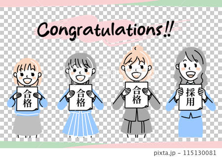 合格を喜ぶ女の子たち＿03 115130081