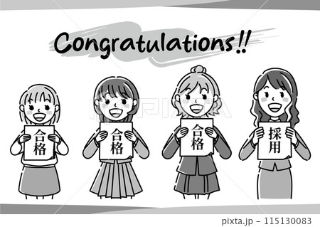 合格を喜ぶ女の子たち＿04 115130083