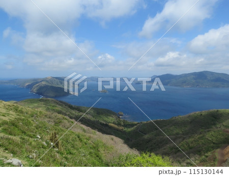 隠岐島前のカルデラ地形 115130144