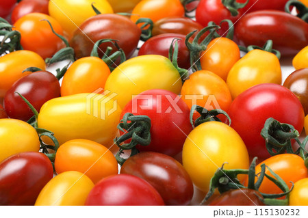 カラフルなミニトマトのイラスト素材 カラフルなミニトマトのイラスト素材 115130232