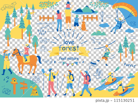 Forest activity material collection Forest activity material collection 115130251