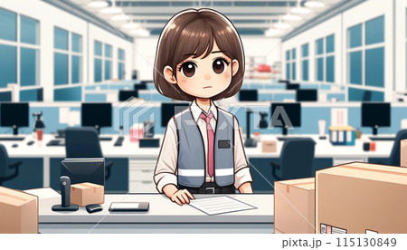 オフィスで働くビジネスウーマン 115130849