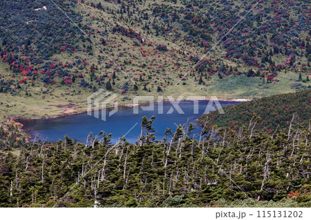 吾妻連峰・東吾妻山から見る鎌沼 115131202