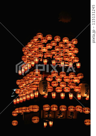 犬山祭の車山(やま)夜車山提灯点灯車山(やま)揃え 犬山祭の車山(やま)夜車山提灯点灯車山(やま)揃え 115131245