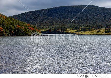 紅葉の吾妻連峰・鎌沼と東吾妻山 紅葉の吾妻連峰・鎌沼と東吾妻山 115131820