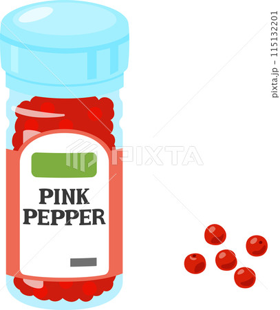 ビン入りのピンクペッパー 115132201