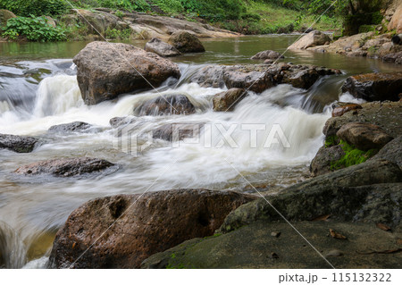 The view of landscape namg romg water fall is beautiful national park The view of landscape namg romg water fall is beautiful national park 115132322