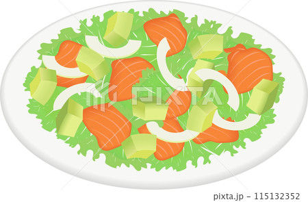 アボカドサーモンサラダ 115132352