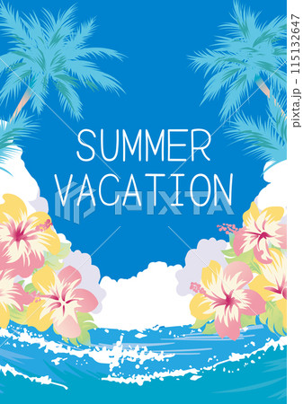 夏の海　リゾートのイラスト 115132647