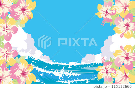 夏の海　リゾートのイラスト 115132660