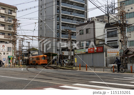 大阪／阪堺電気軌道上町線「神ノ木停留所」（2024年4月9日撮影） 115133201