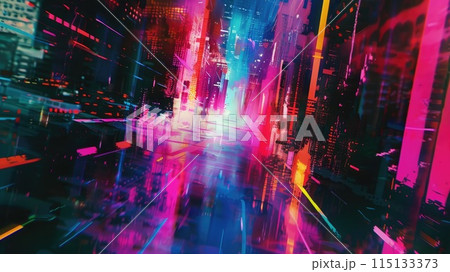 サイバー空間のアブストラクト_2 サイバー空間のアブストラクト_2 115133373
