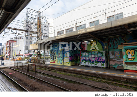 大阪／阪堺電気軌道阪堺線「新今宮駅前駅」（2024年4月9日撮影） 115133502