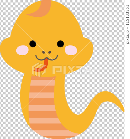 Laughing cute snake character Laughing cute snake character 115133551