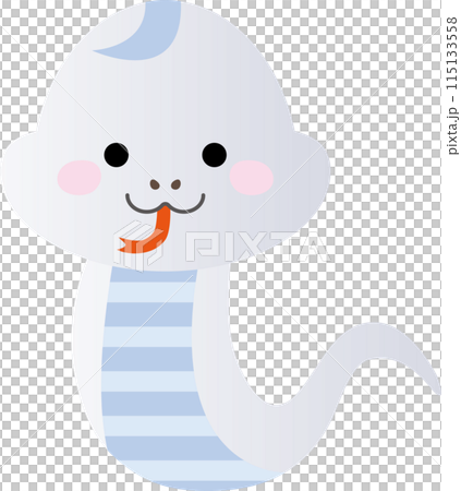 Laughing cute snake character Laughing cute snake character 115133558